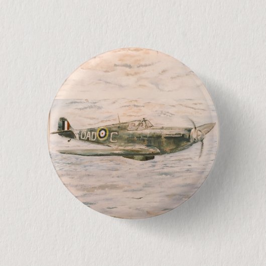 Spitfire-badge Ronde Button 3,2 Cm (Voorkant)