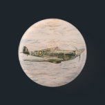 Spitfire-badge Ronde Button 3,2 Cm<br><div class="desc">Spitfire Round BadgeDesign door GJLC JACKCRISP-WINKEL</div>