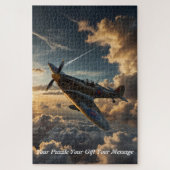 Spitfire bij Dusk artist impression Legpuzzel (Verticaal)