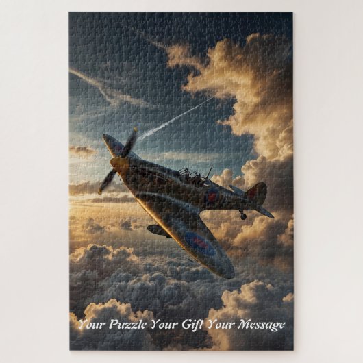 Spitfire bij Dusk artist impression Legpuzzel (Verticaal)