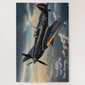 Spitfire bij zonsondergang - een Skyward-eerbetoon Legpuzzel (Verticaal)