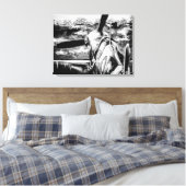 Spitfire bij zonsopgang canvas afdruk (Insitu (Slaapkamer))