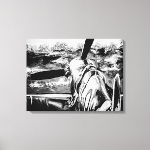 Spitfire bij zonsopgang canvas afdruk