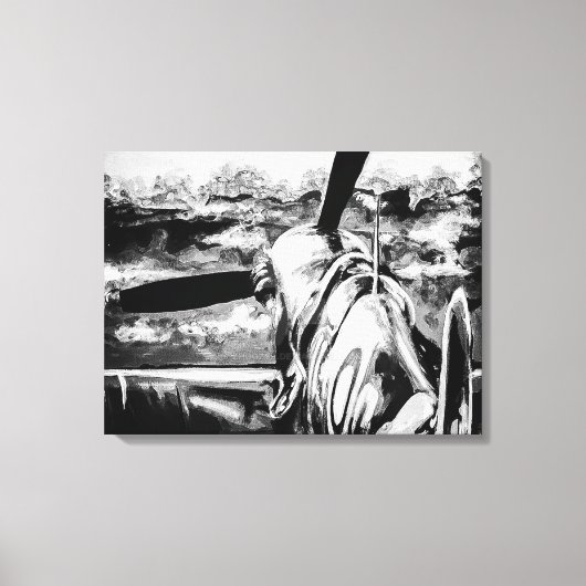 Spitfire bij zonsopgang canvas afdruk (Voorkant)