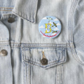 Spitfire Blue Sky B Initiaal Badge Ronde Button 5,7 Cm (In situ)