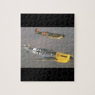 Spitfire (boven) en Messerschmitt_Militair Vliegtu Legpuzzel