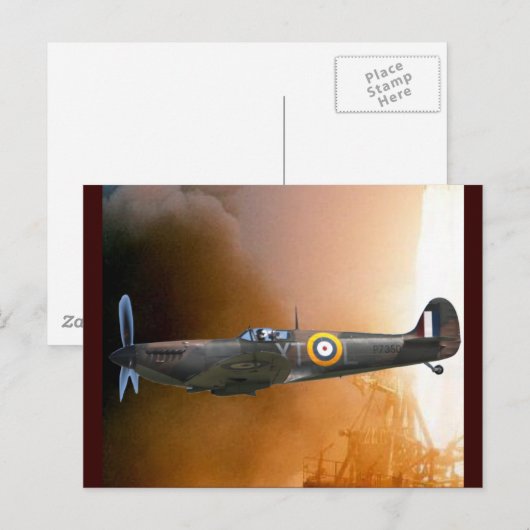 SPITFIRE BRIEFKAART (Voorkant / Achterkant)
