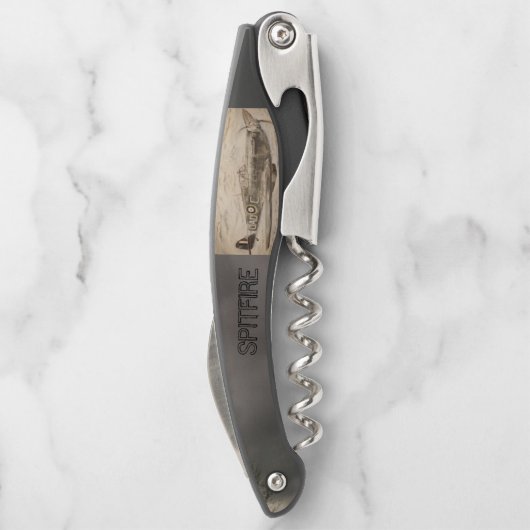 Spitfire Design Corkschroef/Bottle Open Kurkentrekker (Achterkant)