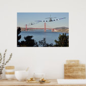 Spitfire- en Golden Gate Bridge Poster (Keuken)