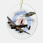 Spitfire en Lancaster Keramisch Ornament (Links)
