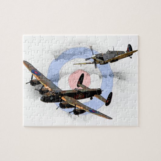 Spitfire en Lancaster Legpuzzel (Horizontaal)