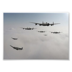 Spitfire Escort Foto Afdruk