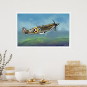 Spitfire Fighter Poster (Keuken)