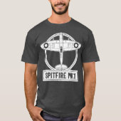 Spitfire Fighter Supermarine RAF WW2 British T-shirt (Voorkant)