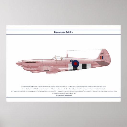 Spitfire GB 16 Sqn 2 Poster (Voorkant)