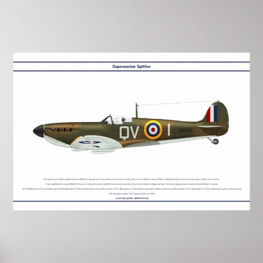 Spitfire GB 19 Sqn 1 Poster (Voorkant)
