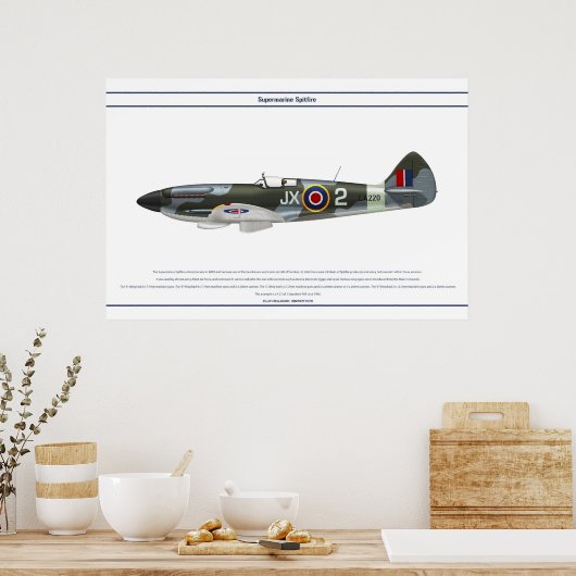 Spitfire GB 1 Sqn 1 Poster (Keuken)