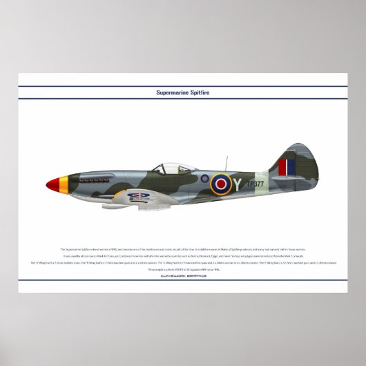 Spitfire GB 28 Sqn 1 Poster (Voorkant)