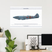 Spitfire GB 2 Sqn 1 Poster (Thuiskantoor)