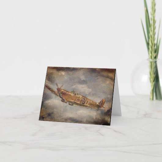 Spitfire Greetings Card Kaart (Voorkant)