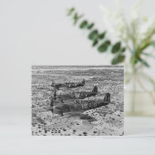 Spitfire jagers boven Afrika, 1943 Briefkaart (Staand voorkant)