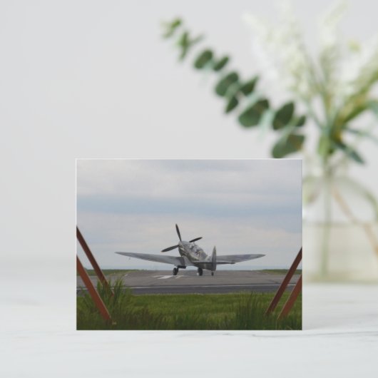 Spitfire klaar voor gebruik briefkaart (Staand voorkant)