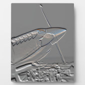 Spitfire Mk 1A-vliegtuig in reliëfdruk Fotoplaat (Voorkant)