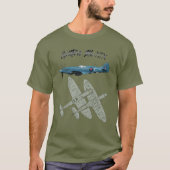 Spitfire Mk XIX T-shirt (Voorkant)