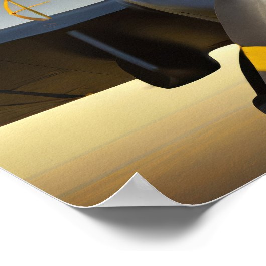 Spitfire-propellers voor vliegtuigen poster (Hoek)