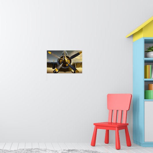 Spitfire-propellers voor vliegtuigen poster (Kinderkamer 1)