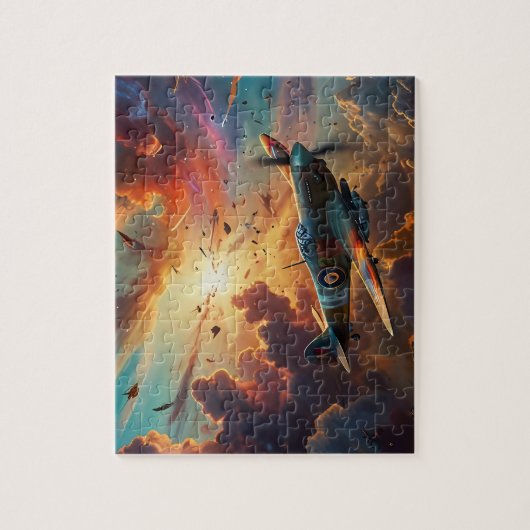 Spitfire Puzzel: Stuk samen Geschiedenis Legpuzzel (Verticaal)