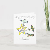 Spitfire Star Birthday-kaart Kaart (Voorkant)