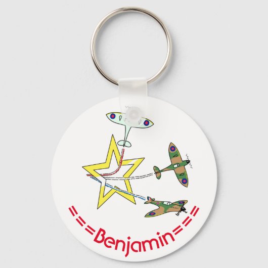 Spitfire Star Key Ring Sleutelhanger (Voorkant)