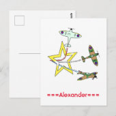 Spitfire Ster Postkaart (Voorkant / Achterkant)