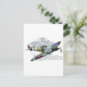 Spitfire Supermarine Briefkaart (Staand voorkant)