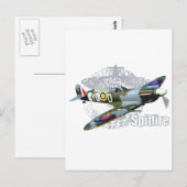 Spitfire Supermarine Briefkaart (Voorkant / Achterkant)