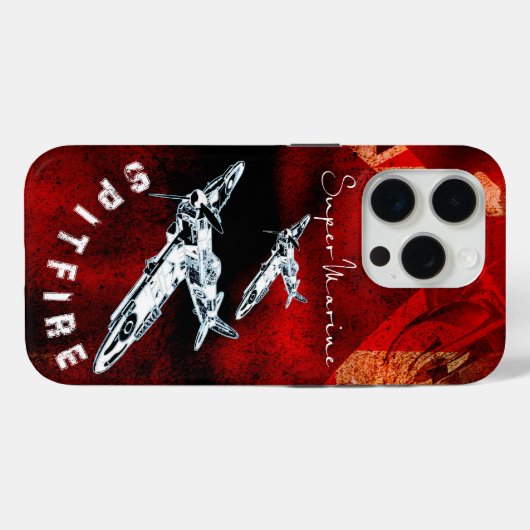 Spitfire Supermarine telefoonhoesje Case-Mate iPhone Case (Achterkant (horizontaal))