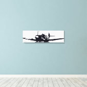 *Spitfire* van David Goodall Canvas Afdruk (Insitu (Houten vloer))