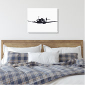 *Spitfire* van David Goodall Canvas Afdruk (Insitu (Slaapkamer))