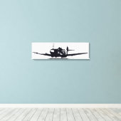 *Spitfire* van David Goodall Canvas Afdruk (Insitu (Houten vloer))