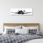 *Spitfire* van David Goodall Canvas Afdruk (Insitu (Slaapkamer))
