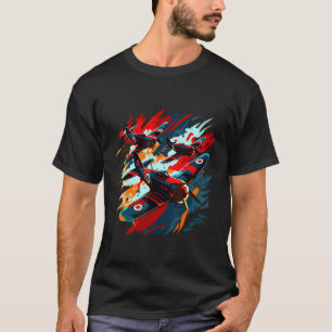 Spitfire Vliegtuig Piloot Aviator Militaire Warbir T-shirt