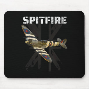 Spitfire WW2 Battle of Britain gevechtsvliegtuig A Muismat