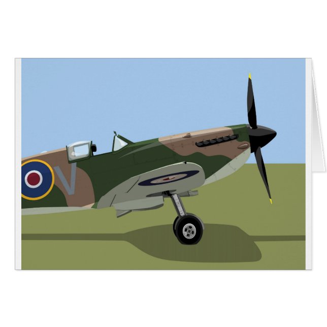Spitfire WW2 Fighter (Voorkant Horizontaal)