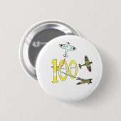 Spitfires 100ste verjaardag ronde button 5,7 cm (Voorkant /achterkant)