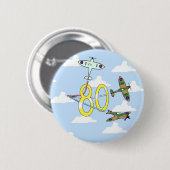Spitfires 80ste verjaardag (Blauwe Lucht) Ronde Button 5,7 Cm (Voorkant /achterkant)
