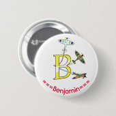 Spitfires B Initiële Badge Ronde Button 5,7 Cm (Voorkant /achterkant)