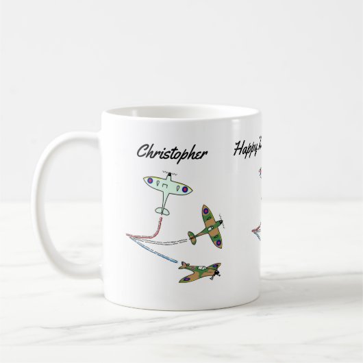 Spitfires Verjaardags koffiemok (Links)
