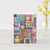 spits blanco briefkaart (Gele Bloem)