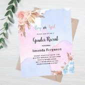 spits pampas roze blauwe begroting flyer